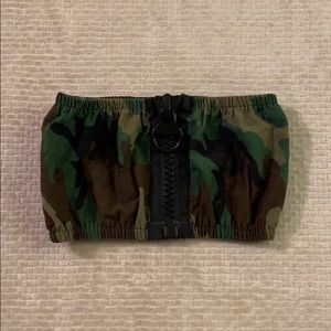 Camo tube top